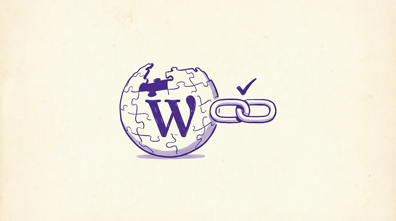 Illustration of Wikipedia backlink building