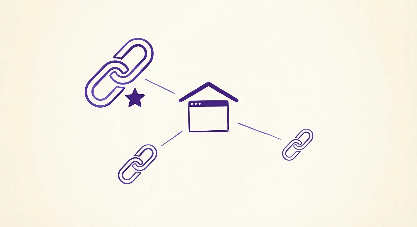 Illustration of different backlink types ranked by SEO value